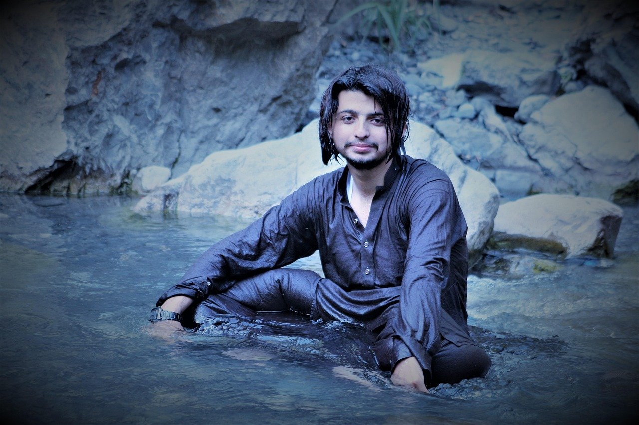 pakistan, river, bathing, outdoors, man, pakistan, pakistan, pakistan, pakistan, pakistan, man