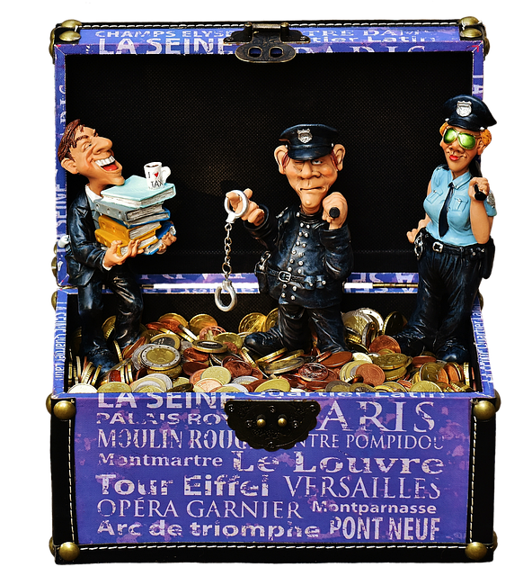 taxes, tax evasion, police, handcuffs, fraud, tax consultant, finance, money, tax return, invoice, income tax, wealth, income tax return, form, files, bureaucracy, tax office, criminal, country, theft, jail, detention, penal institution, lock up, to arrest, cop, law enforcement officers, fun, box, coins, currency, cash, funny, figure, baton, policewoman, colleagues, uniform, cropping, isolated, exemption, cutting out, cut out