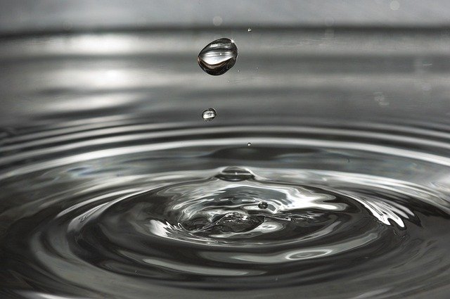 water, water drop, ripples, wave, nature, small wave, droplet, drip, drop of water, liquid