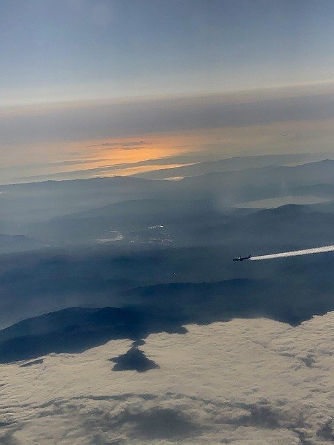 not alone, nature, sky, plane, flight, uçak, gökyüzü, airplane, travel, planes, blue alone