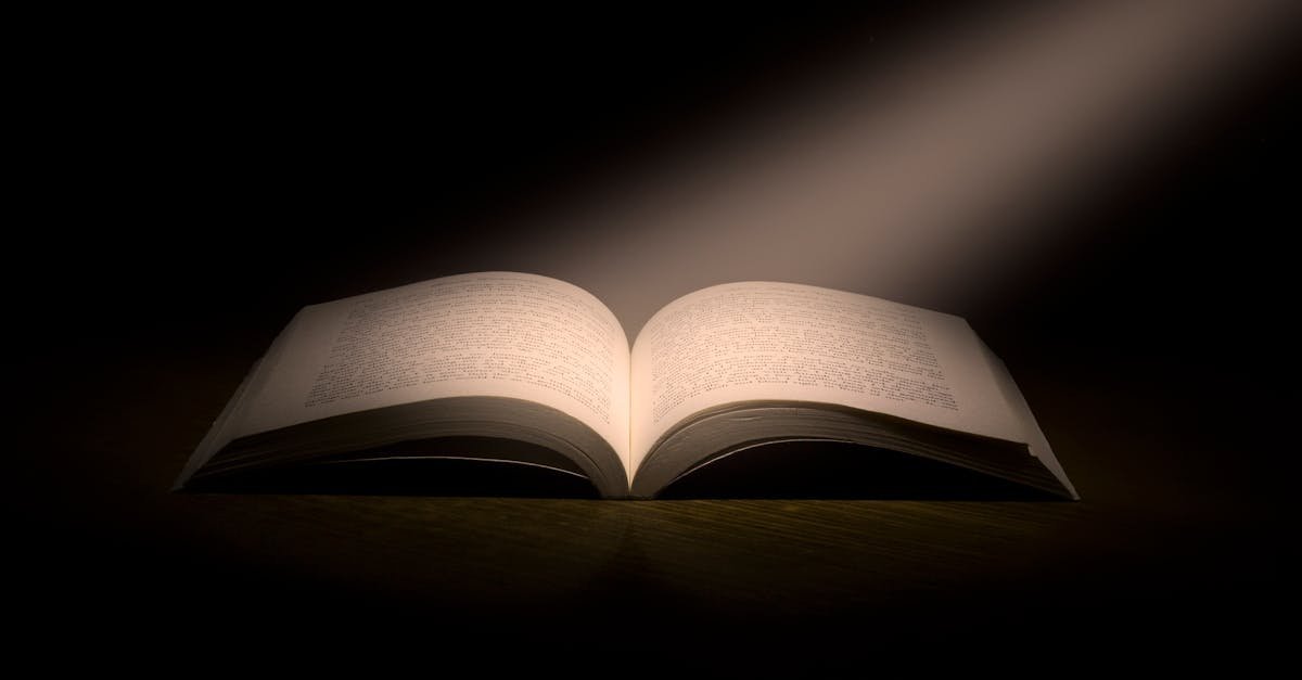 A captivating image of an open book under a dramatic spotlight, symbolizing knowledge.