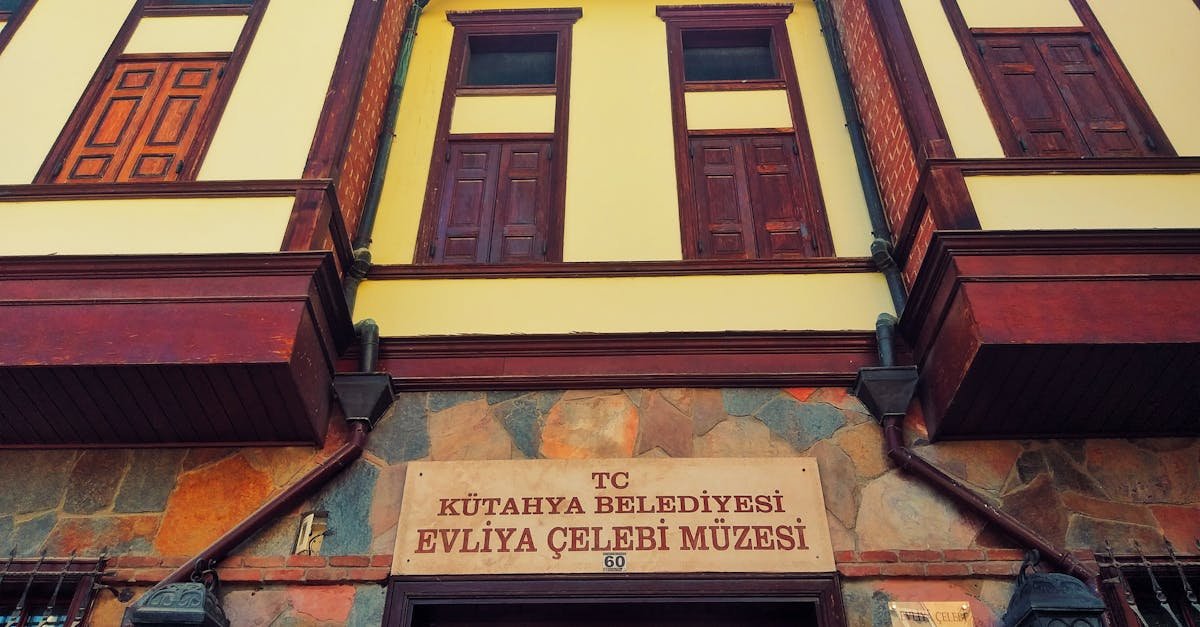 Front view of Evliya Çelebi Museum in Kütahya, showcasing its traditional architectural style.