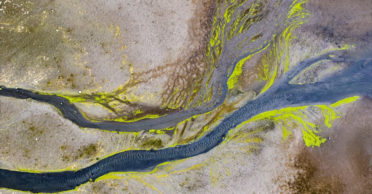 Stunning aerial shot of Samsun's vibrant water and land textures, showcasing nature's artistry.