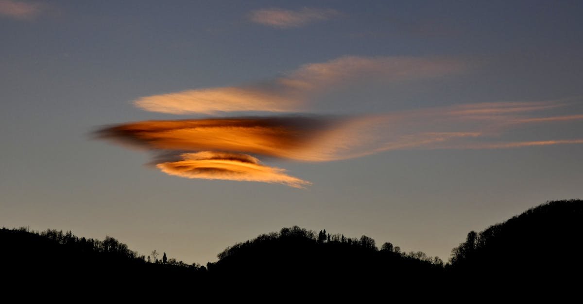 Dramatic sunset with distinct cloud formations over Giresun hills, Türkiye.