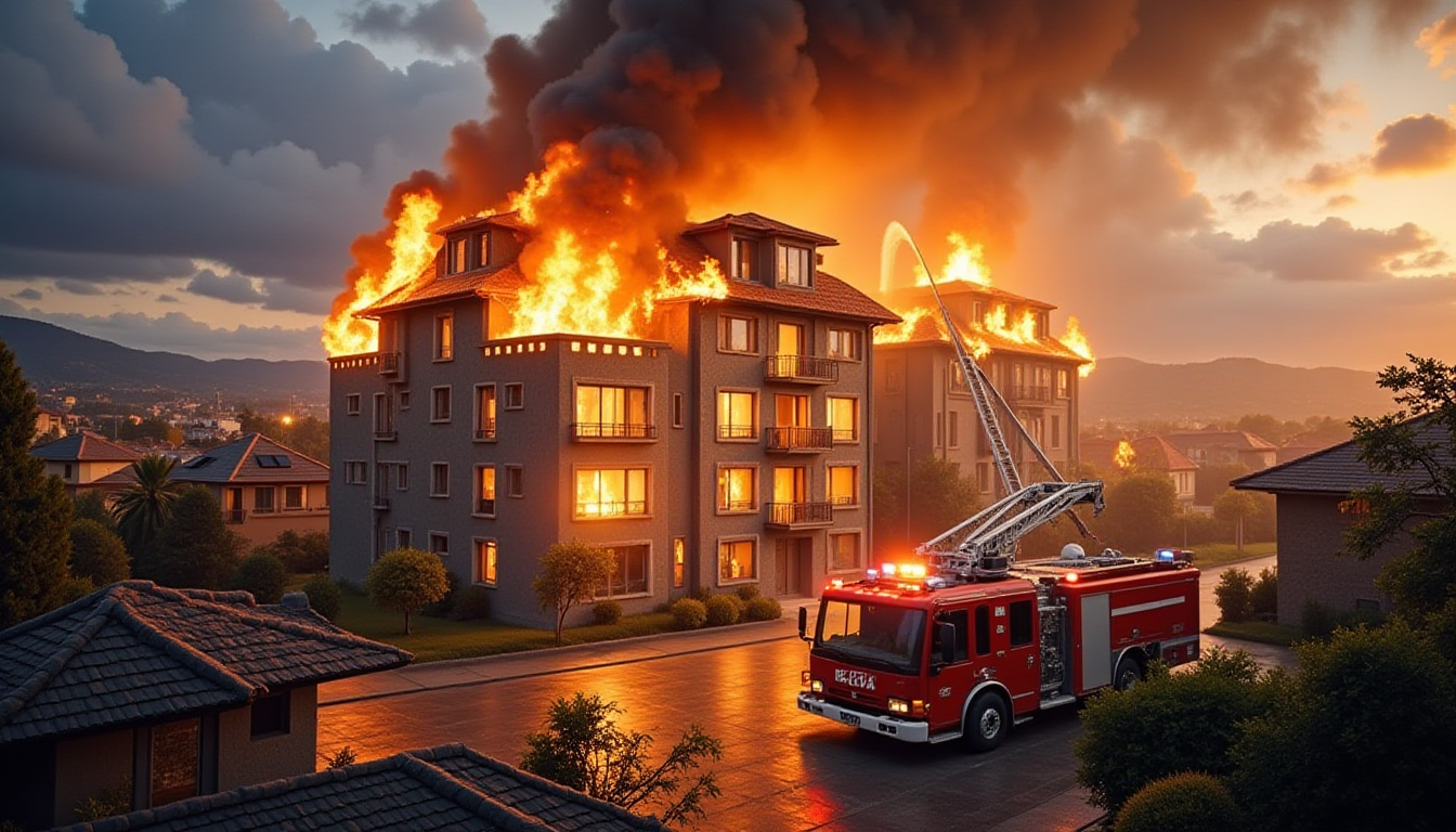 Darıca’da Alevli Dakikalar: Tadilat Yapılan Çatı Kül Oldu!