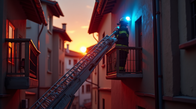 Bursa Haberleri, İznik Son Dakika, İtfaiye Kurtarma, Yaşlı Kadın Kurtarıldı, Bursa Asayiş, Balkon Operasyonu, İznik Devlet Hastanesi, Acil Müdahale