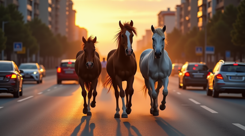 Tekirdağ, Süleymanpaşa, Başıboş Atlar, Trafik Kaosu, Son Dakika, Hürriyet Mahallesi, Şehir Haberleri, Belediye Önlemleri