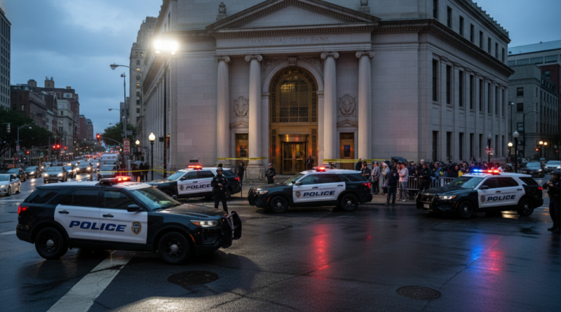 Mersin'de Banka Soygunu Girişimi "Mersin'de Korku Dolu Anlar: Satırlı Gaspçı Kıskıvrak Yakalandı!"