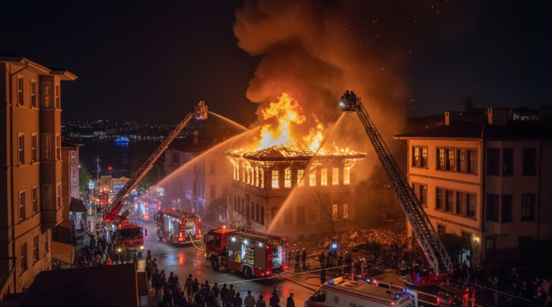 Kartal'da Çatı Yangını "Gecenin Karanlığında Alevlere Teslim Olan Çatı: Kartal'da Büyük Panik!"