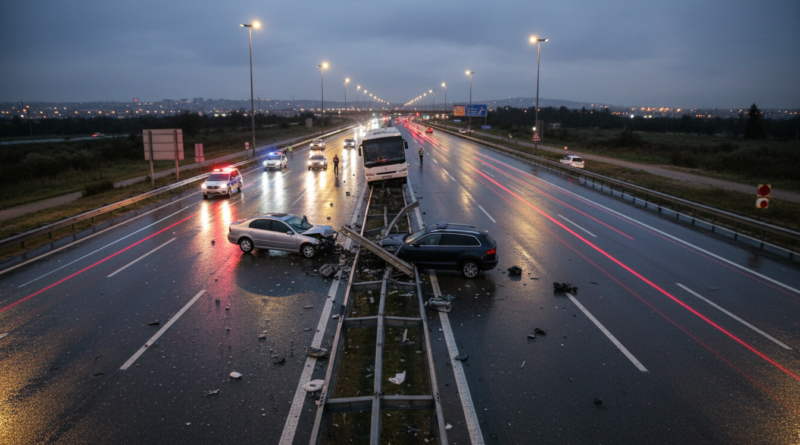 Hasdal'da Zincirleme Kaza "Hasdal Kavşağı'nda Gece Yarısı Dehşeti: Yollar Savaş Alanına Döndü"