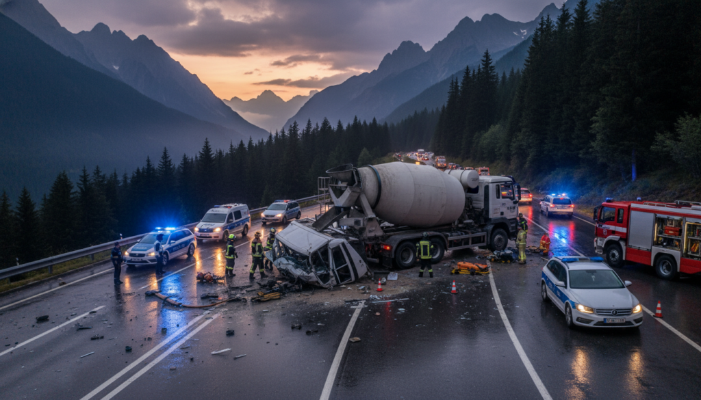 Dağ Yolunda Trafik Kazası "Yollarda tedbir, hayat kurtarır."
