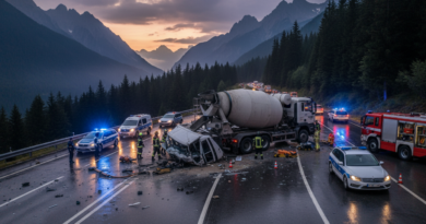 Dağ Yolunda Trafik Kazası "Yollarda tedbir, hayat kurtarır."