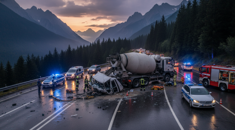 Dağ Yolunda Trafik Kazası "Yollarda tedbir, hayat kurtarır."