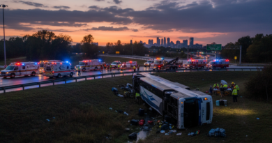 Şarampole Devrilen Otobüse Acil Müdahale "Zor anlarda hızlı ve güvenli müdahale."