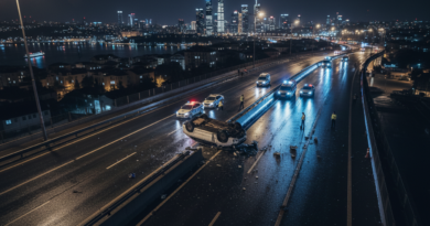 İstanbul'da Gece Yarısı Trafik Kazası "Hayatınız Bir Anlık Dikkatsizliğe Sığmasın."