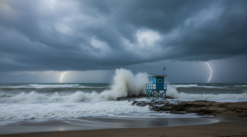 Sinop'ta Fırtınalı Bir Gün "Karadeniz'in hırçın ruhu ve kıyıdaki sessizlik."