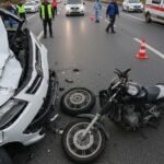 Sapanca’da Otomobil-Motosiklet Çarpışması