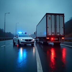 SAMSUN’DA KORKUNÇ KAVŞAK KAZASI: KAMYON OTOMOBİLİ BİÇTİ!